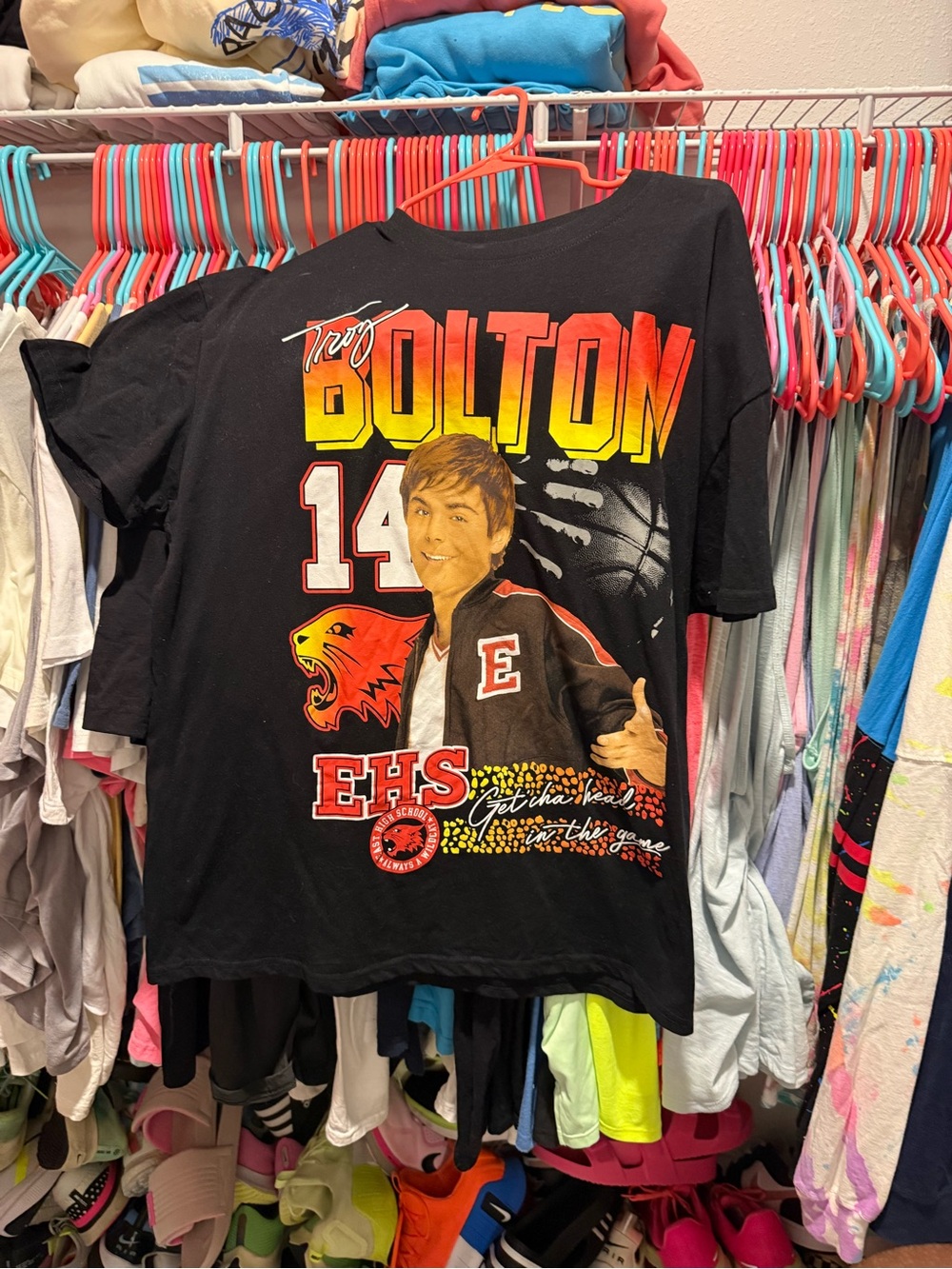 Black Troy Bolton Graphic Tee - High School Musical Disney